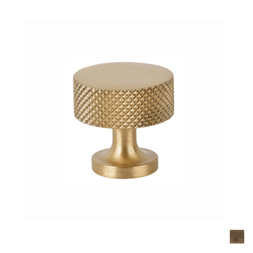 Hepburn New Yorker Cabinet Cupboard Knob 30mm - Available in Burnished Brass and Oil Rubbed Bronze 