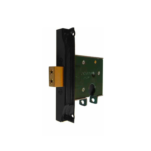 Jacksons Rebated Euro Mortice Deadbolt Lock 60mm with Cylinder Matt Black JMC29RBL