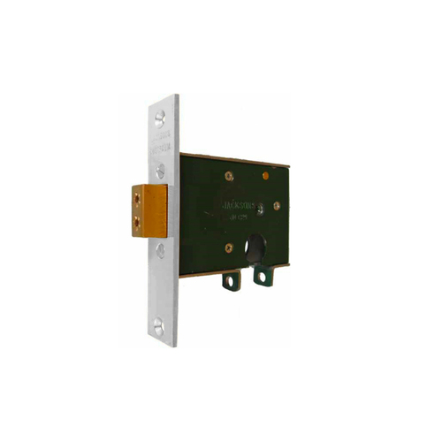 Jacksons Euro Mortice Deadbolt Lock 60mm with Cylinder Satin Chrome JMC29SC
