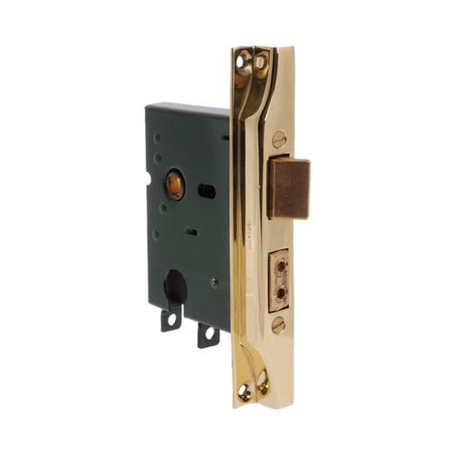 Jacksons Euro Rebated Mortice Lock 30mm with Cylinder Body Polished Brass JMC30RPB