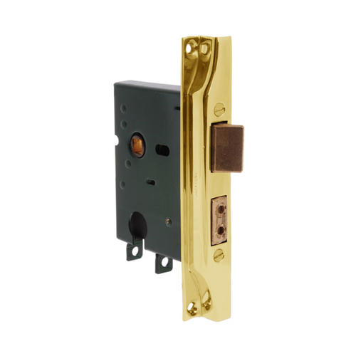 Jacksons Euro Rebated Mortice Lock 30mm with Cylinder Body Satin Brass JMC30RSB
