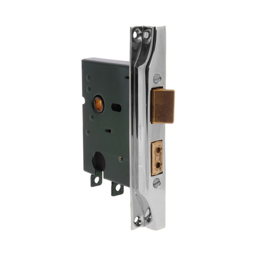 Jacksons Euro Rebated Mortice Lock 60mm with Cylinder Body Satin Chrome JMC60RSC