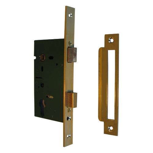Jacksons Mortice Lock Long Body Non Rebated 46mm Antique Brass JMCL46AB