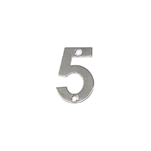 Mappas Door House Number #5 Visible Fix 100mm 304 Grade Stainless Steel SN0105