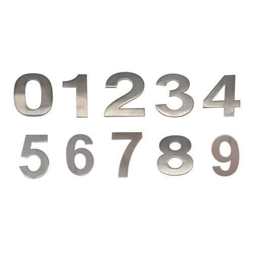 Mappas Door House Number # 0-9 150mm Numeral Concealed Fix 304 Grade Stainless Steel