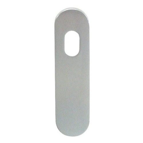 ***WHILE SUPPLY LAST***Kaba 100 Series Rounded Edge Plate w/ Cylinder Hole Satin Chrome Plate 104CSCP