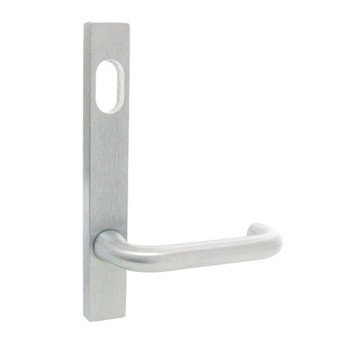 *WHILE SUPPLY LAST* Kaba N601C25SCP Narrow Style Plate w/ Cylinder Hole Lever Satin Stainlees Steel
