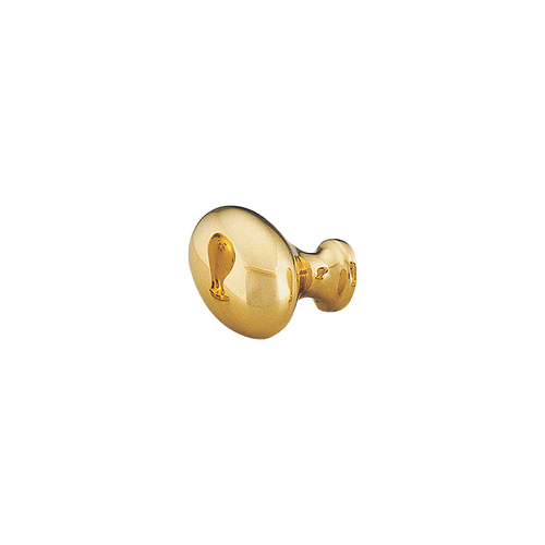 Kethy Cabinet Brass Knob Egg 26mm Polished Brass BK3726PB