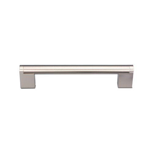 Kethy Cabinet Handle D160 D Series Steel Bar Die-cast Zinc Feet-Brushed Nickel-128mm-Brushed Nickel