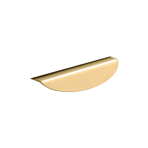 Kethy Curved Cabinet Lip Pull 96mm Satin Brass DL360.96A-BRS