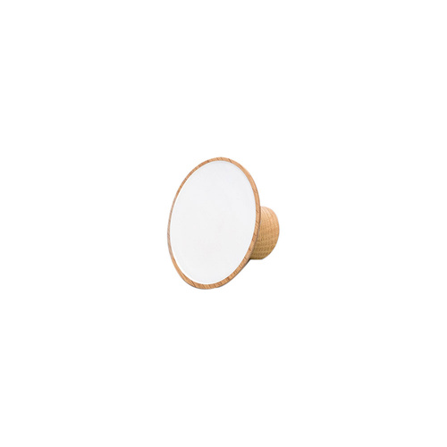 Kethy Capello Hook 45mm Dia Oak and White L4450/45-OAKWT