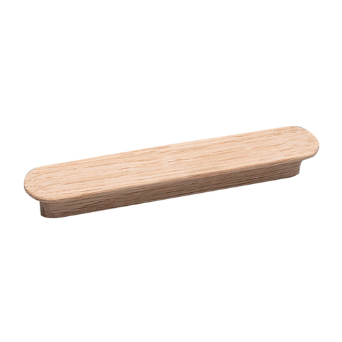 Restocking Soon: ETA End August - Kethy Ribe Cabinet Pull Handle 128mm Oak Raw L6898/128-OARAW