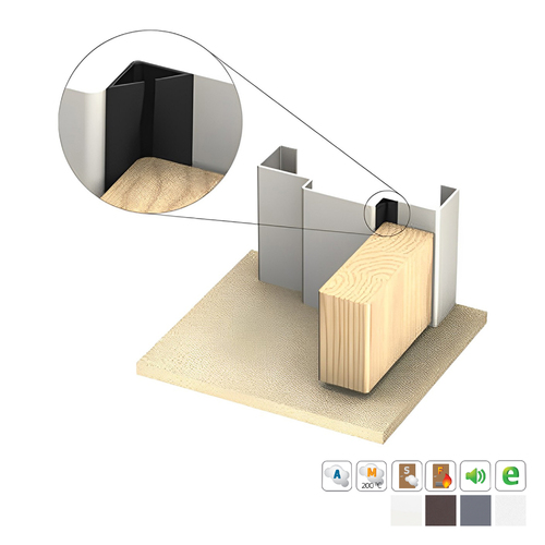 Kilargo Flexi-Wing Perimeter Door Seal - Available in Various Finishes and Sizes