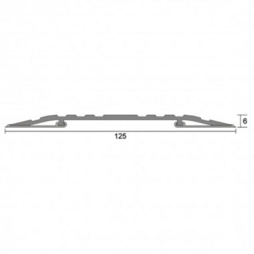 Kilargo IS4020 125mm heavy duty low profile threshold plate 6mm H