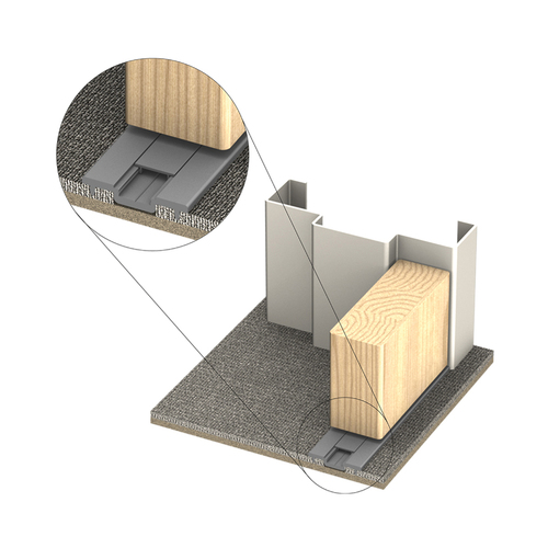 Kilargo IS4140 Carpet Threshold Plate 2000mm Clear Anodised IS4140-2000CA