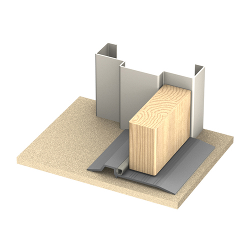 Kilargo IS4226si 125mm Threshold Plate with Silicone Compression Bulb - Available in Various Sizes