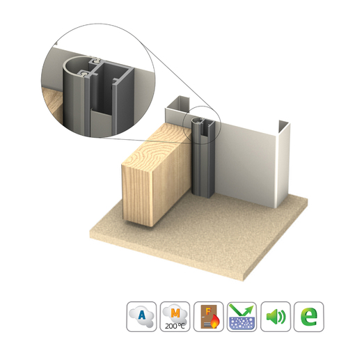Kilargo IS7085si Door Perimeter Seal Long Single Door Set Clear