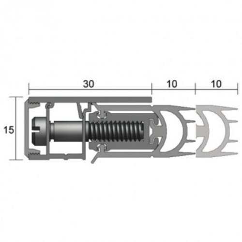 Kilargo Adjustable Door Perimeter Seal IS7087si Fire Rated