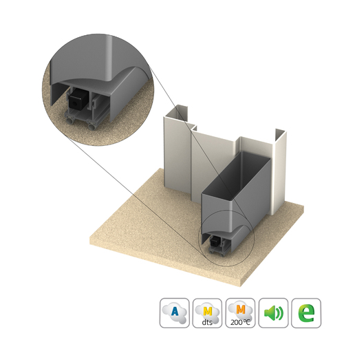 Kilargo IS8110si Antimicrobial Fully mortised flat back Door Seal - Available in Various Sizes