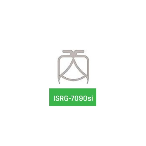 Kilargo ISRG7090si Silicone finned gasket for IS7090/7190/7195 profiles Black