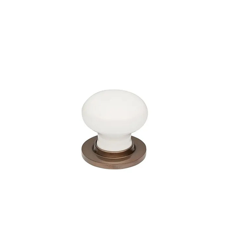 KR Lucas Northcote China Door Knob 60mm Antique Brass 0360W/AB