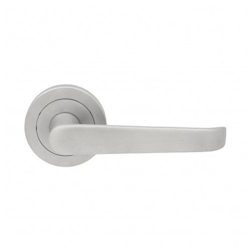 Pavtom Straight Door Handle Lever on Concealed Rose Satin 52mm Chrome 7109SC