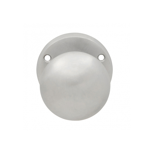 Kr Lucas Pavtom Victorian Door Knob on Round Rose 63mm Satin Chrome 7506SC