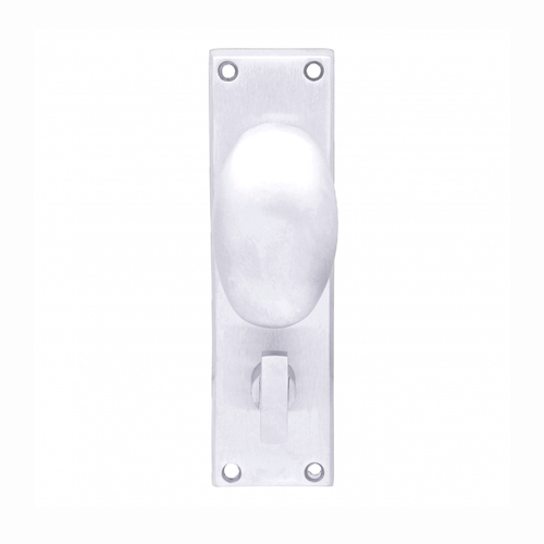 KR Lucas Pavtom Oval Knob on Rectangular Short Plate Chrome Plated 7507/2CP