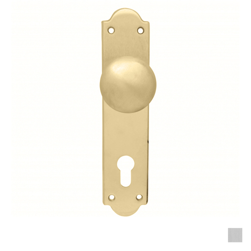 Pavtom Victorian Door Knob Euro Lock Plate - Available in Various Finishes and Sizes