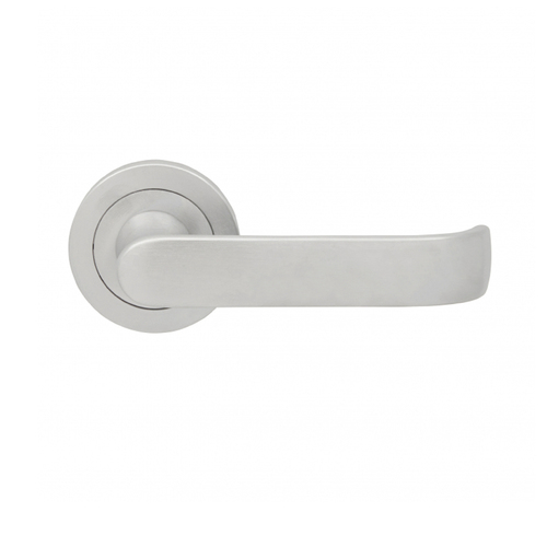 KR Lucas Pavtom Wide Door Lever Handle Concealed Fix 50mm Satin Chrome 7709 SC