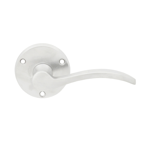 KR Lucas Pavtom Lolita Door Lever Handle on Round Rose 63mm Chrome Plated 8206 CP