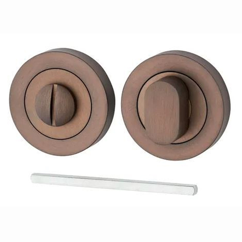 KR Lucas Pavtom Privacy Turn and Release Concealed Fix 50mm Florentine Bronze 8979FB