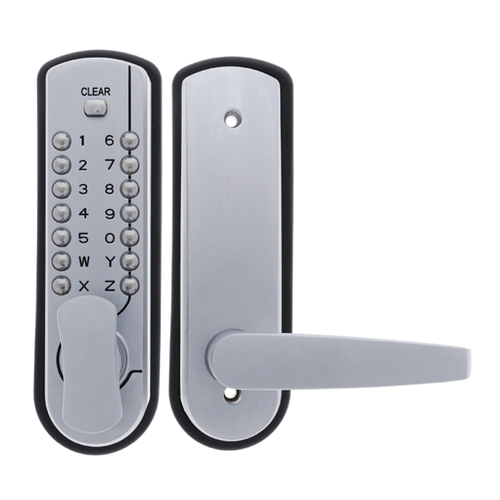 Carbine Heavy Duty Digital Door Lock Leverset Satin Chrome CDL7100-HD