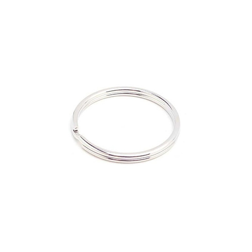 Steel Split Key Rings *50 Pack* 38mm Polished Chrome KR38MM