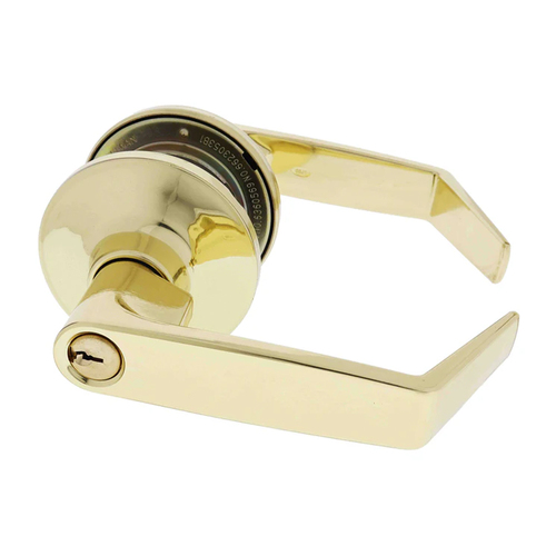 Carbine Rosehill Tiebolt Entrance Door Lever Set Polished Brass PR6100