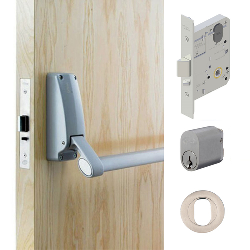 Briton Exit Door Pack B379 Panic Bar MS2 Mortice Lock Key Entry Access Only
