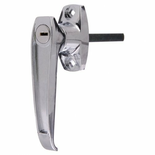 Lock Focus Lever Handle Front Fix Door Gate Shed Keyed to Differ Bright Chrome 07358014