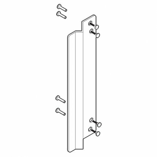 BDS Blocker Plate 09351186 275x80x2mm Strike Shield Blank Satin Stainless Steel
