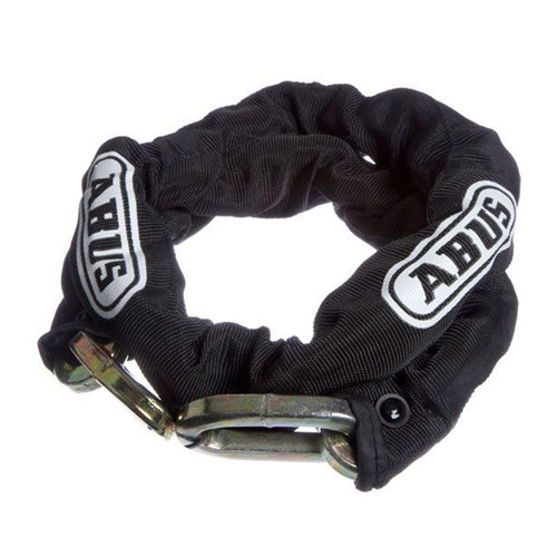 ABUS Square Chain Loop Hardened Steel 10mmx110cm Black 10KS110BLK 