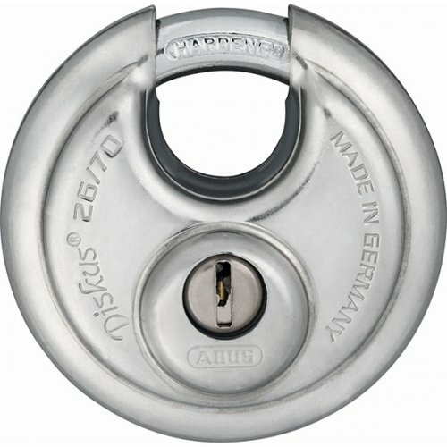 ABUS 26/70 Diskus Padlock 2670KA1 Stainless Steel Keyed Alike