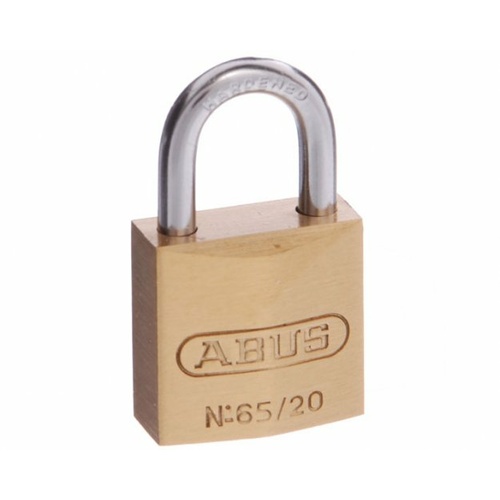 ABUS 65/20 Security Padlock 6520KA1 Brass Keyed Alike