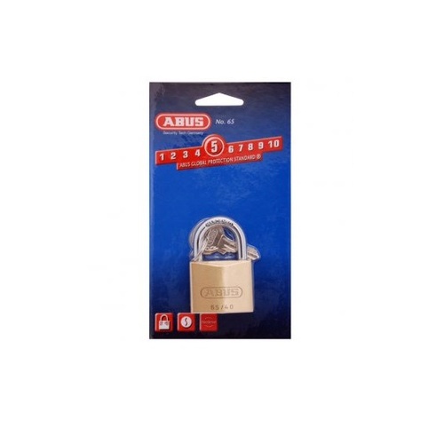 Abus Security Padlock Keyed To Differ Brass 40mm Body 6540C