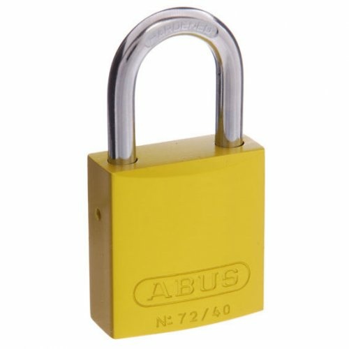 ABUS 72/40 Security Padlock 7240YELKA1 Yellow Aluminium Keyed Alike