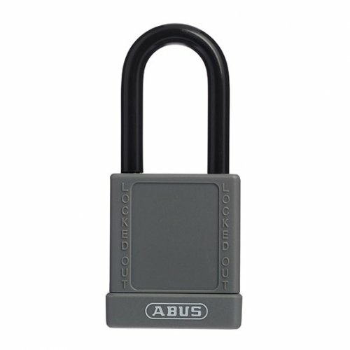 ABUS 74/40 Padlock 7440GRYKD Grey Nylon Protected Safety Lockout Aluminium KD
