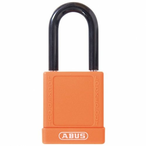 ABUS 7440ORGKD Padlock Orange Nylon Protected Safety Lockout Aluminium KD