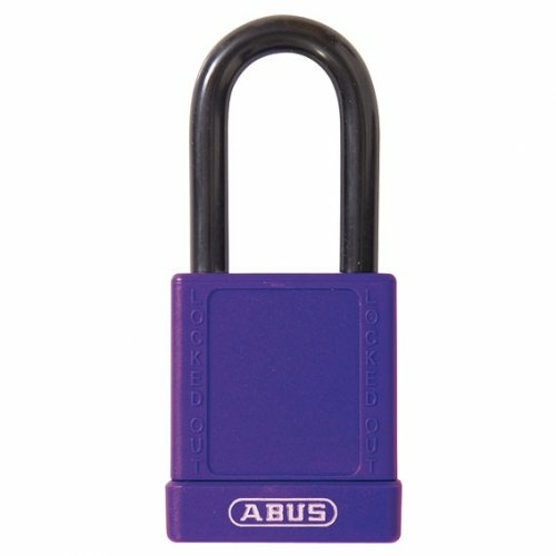 ABUS 74/40 Padlock 7440PURKD Purple Nylon Protected Safety Lockout Aluminium KD