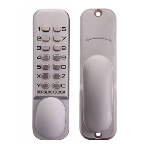 Borg Digital Door Lock Keyless Entry 60mm Backset Satin Chrome BL2000SC