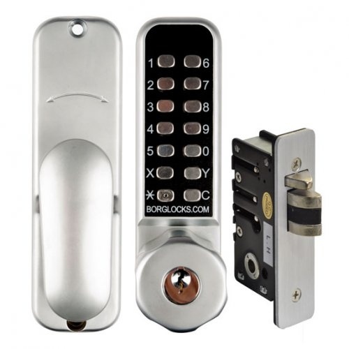 Restocking Soon: ETA Early April - Borg Digital Door Lock BL2702SCECP Knob Keyless Entry Key Override 28mm Latch SC