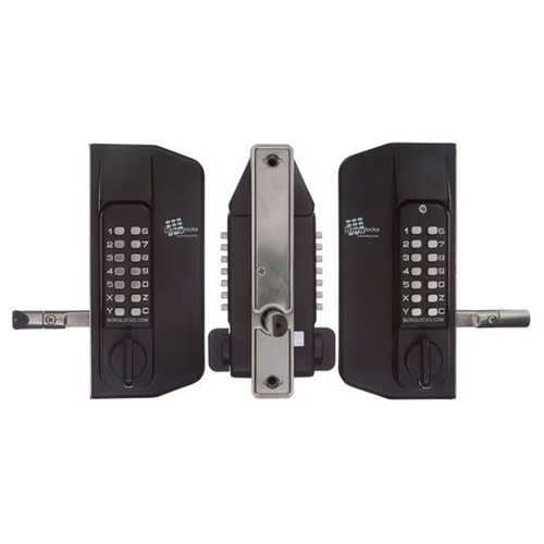 Borg 3150 Digital Gate Lock Marine Grade Back to Back Keypad Black BL3150GATE 