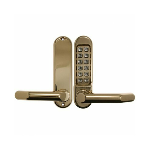 Out of Stock: ETA End January - Borg Digital Door Lock BL5001PB Keyless Entry Fire Rated Polished Brass